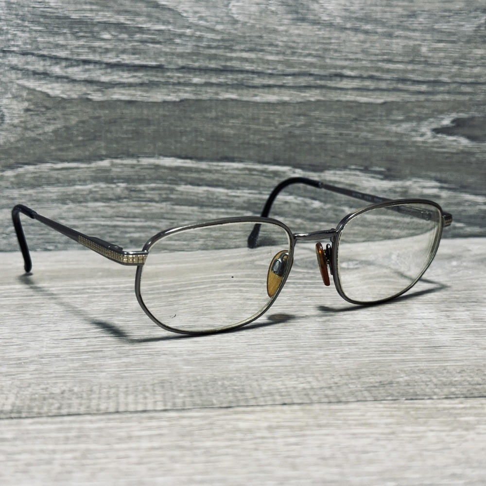 Luxottica LU 1279 010-G Eyeglass Frames 53-18-135 Gray Rectangular Frames Only